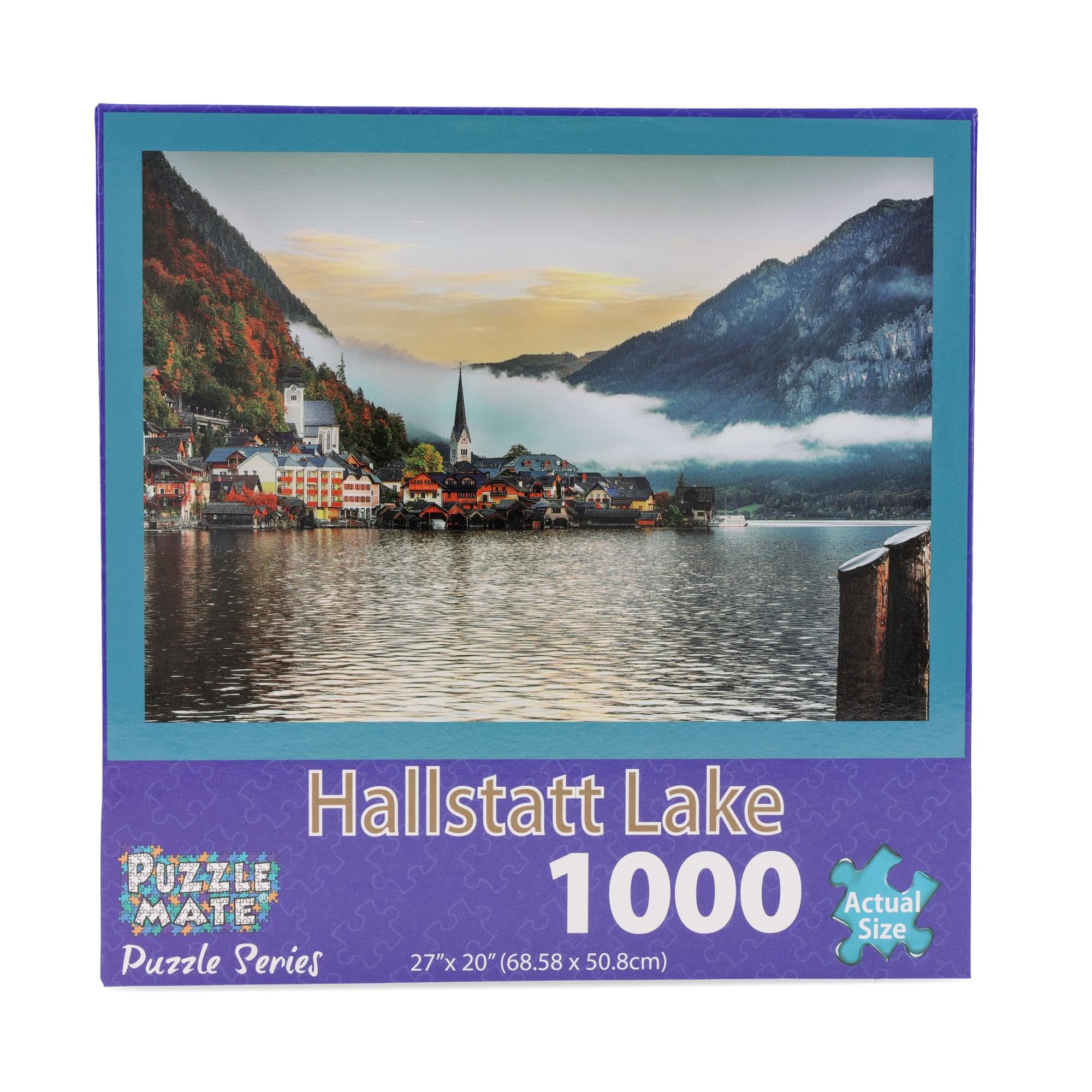 Hallstatt Village 1000 Piece Jigsaw Puzzle for Adults - Challenging Landscape Puzzle with Premium Quality Pieces - Perfect for Relaxation, Family Bonding & Home Decor