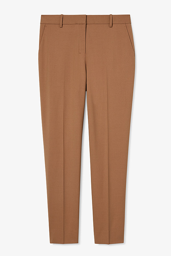 Mejia Washable Wool Twill Pants in Camel Color - Comfortable & Durable Trousers for Office, Travel & Casual Wear