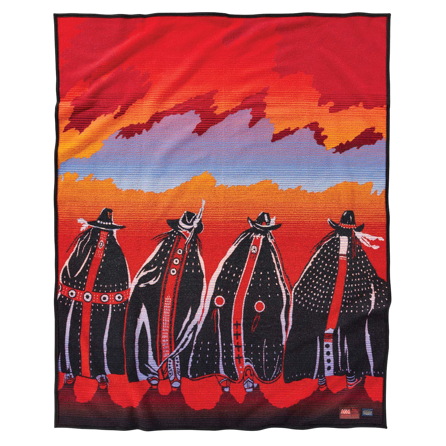 Pendleton Rodeo Sisters Legendary Wool Blanket Robe - Warm & Cozy Western Style Wearable Blanket for Women | Perfect for Camping, Lounging & Cold Weather