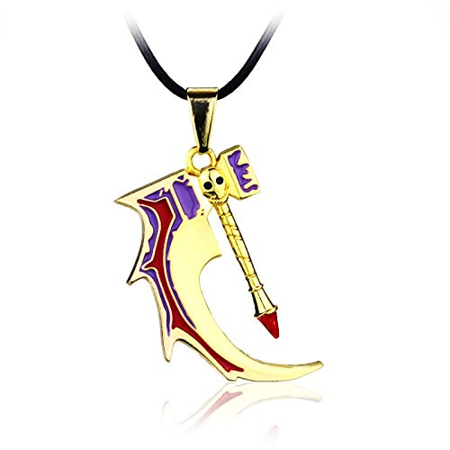 Dota 2 Broken Bone Hammer Pendant Necklace for Men & Women - Game Inspired Jewelry with Weapon Charm - Perfect for Cosplay, Gaming Events and Gift Giving