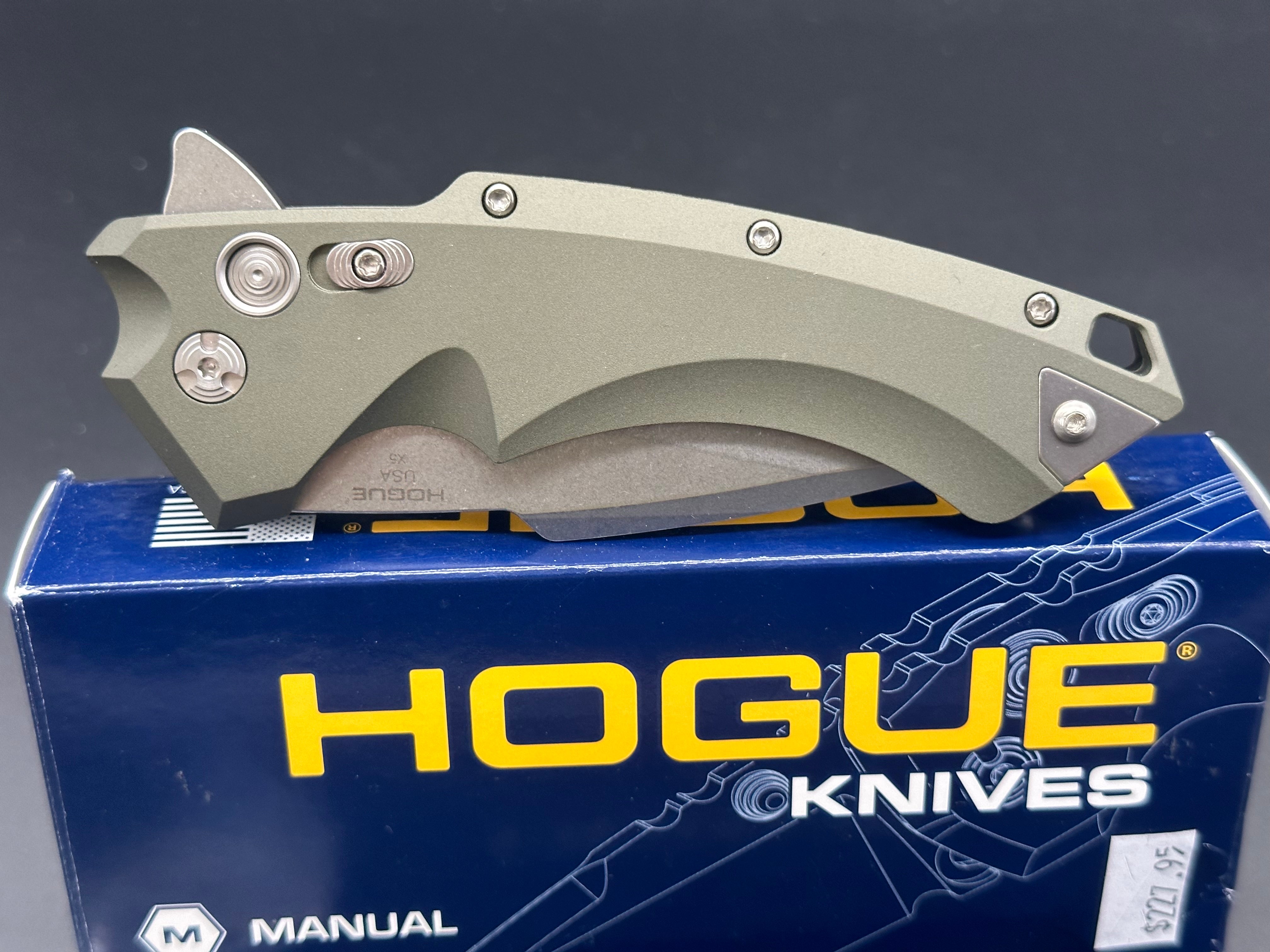 Hogue X5 Green Aluminum Grip - Ergonomic Pistol Grip for Enhanced Shooting Comfort & Control | Perfect for Target Practice, Hunting & Self-Defense