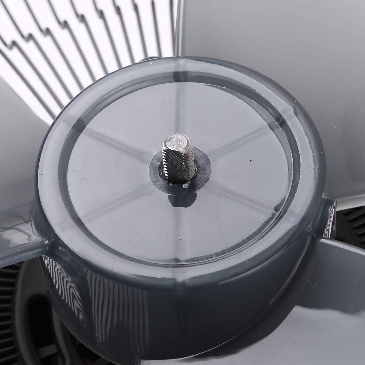 JEATHA 16-Inch 3-Blade Plastic Fan Blade Replacement with Nut Cover - Quiet Grey Replacement Part for Stand/Pedestal & Table Fans | Perfect for Home, Office, and Bedroom Cooling