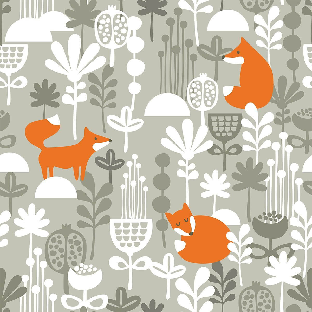 Beige and White Animal-Themed Baby Nursery Peel & Stick Removable Wallpaper - Perfect for Kids' Rooms, Playrooms & Nursery Decor (Design 9027)