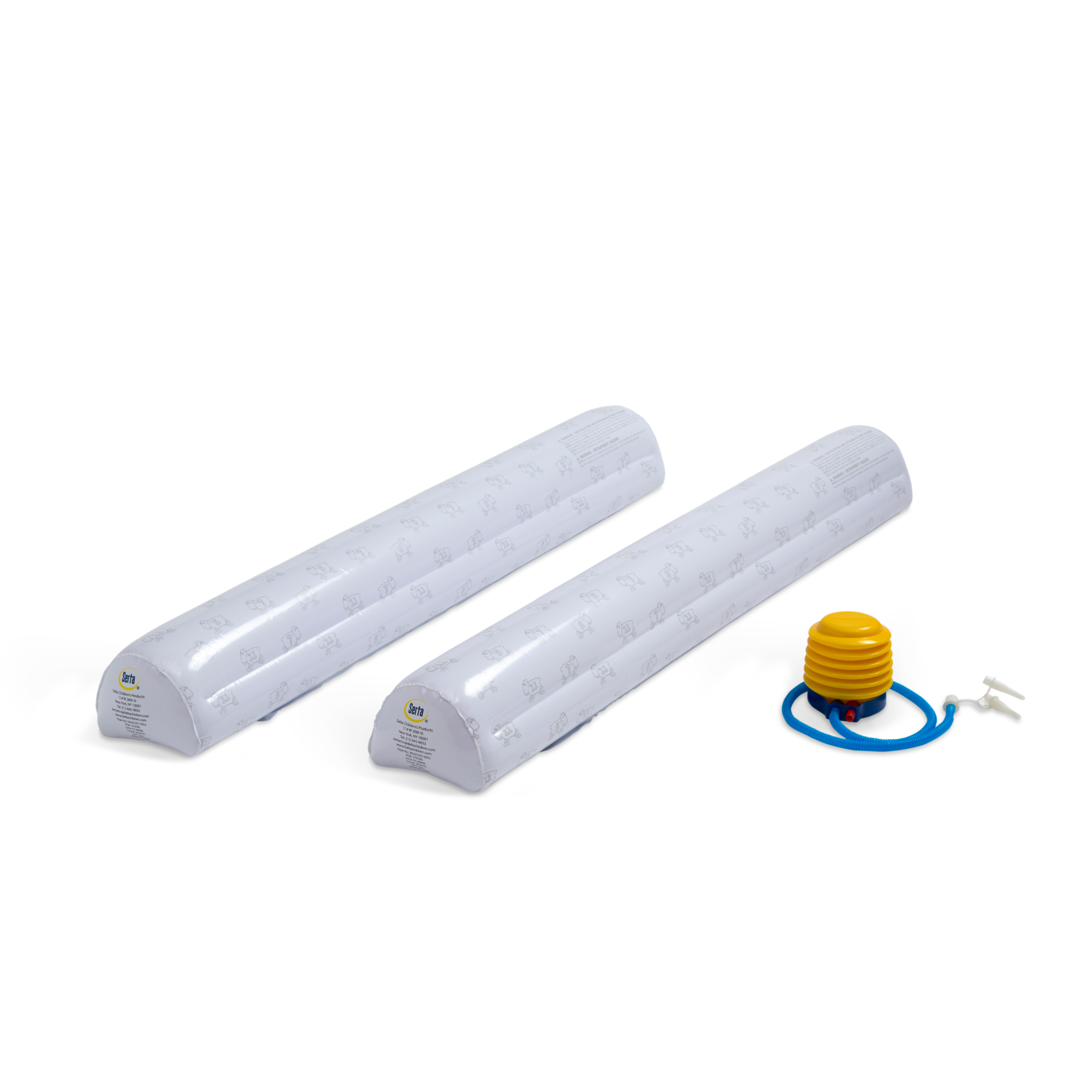 Best Inflatable Bed Rails for Toddlers & Kids - Portable Safety Guard with Foot Pump (2 Pack) - Ideal for Travel, Camping & Home Use