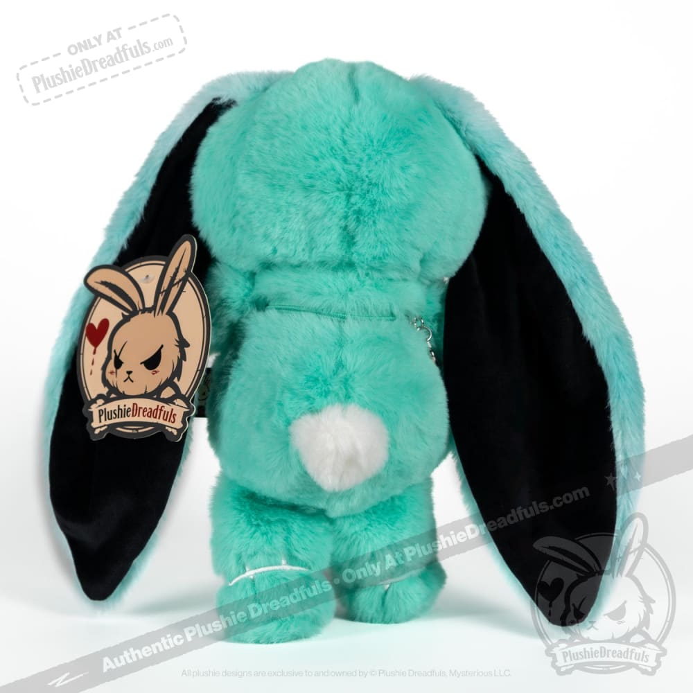 Plushie Dreadfuls Anxiety Rabbit Stuffed Animal - Teal Limited Edition Soft Plush Toy for Stress Relief & Emotional Support | Perfect Gift for Anxiety Sufferers, Therapy Comfort & Bedroom Decor