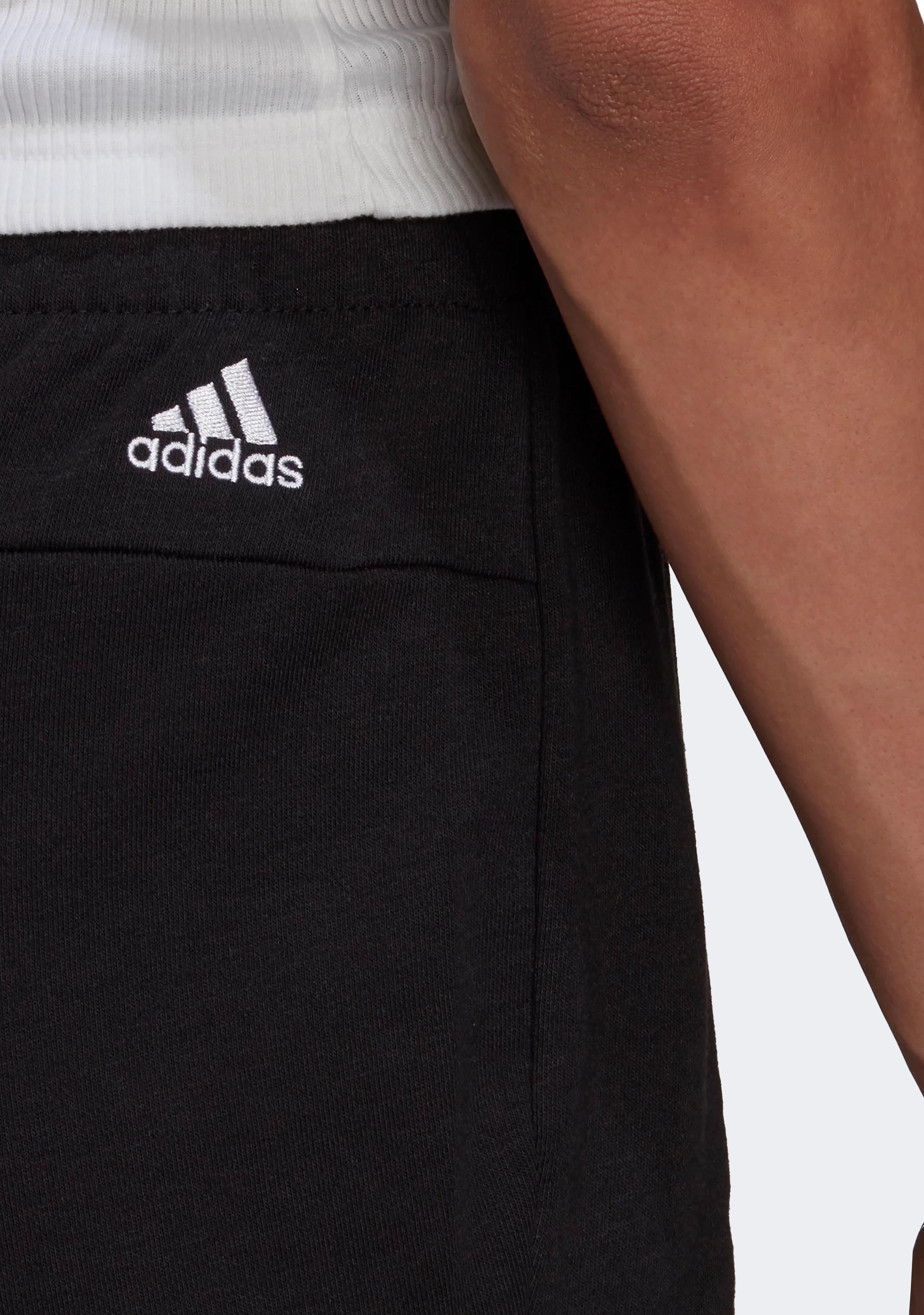 Adidas Women’s Essentials Slim Logo Athletic Shorts - Comfortable Workout & Lounge Shorts for Running, Yoga & Casual Wear