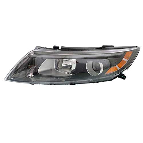2014-2015 Kia Optima Left Driver Side Front Headlight Assembly - OEM Replacement with Bulb - Perfect for Night Driving & Road Safety