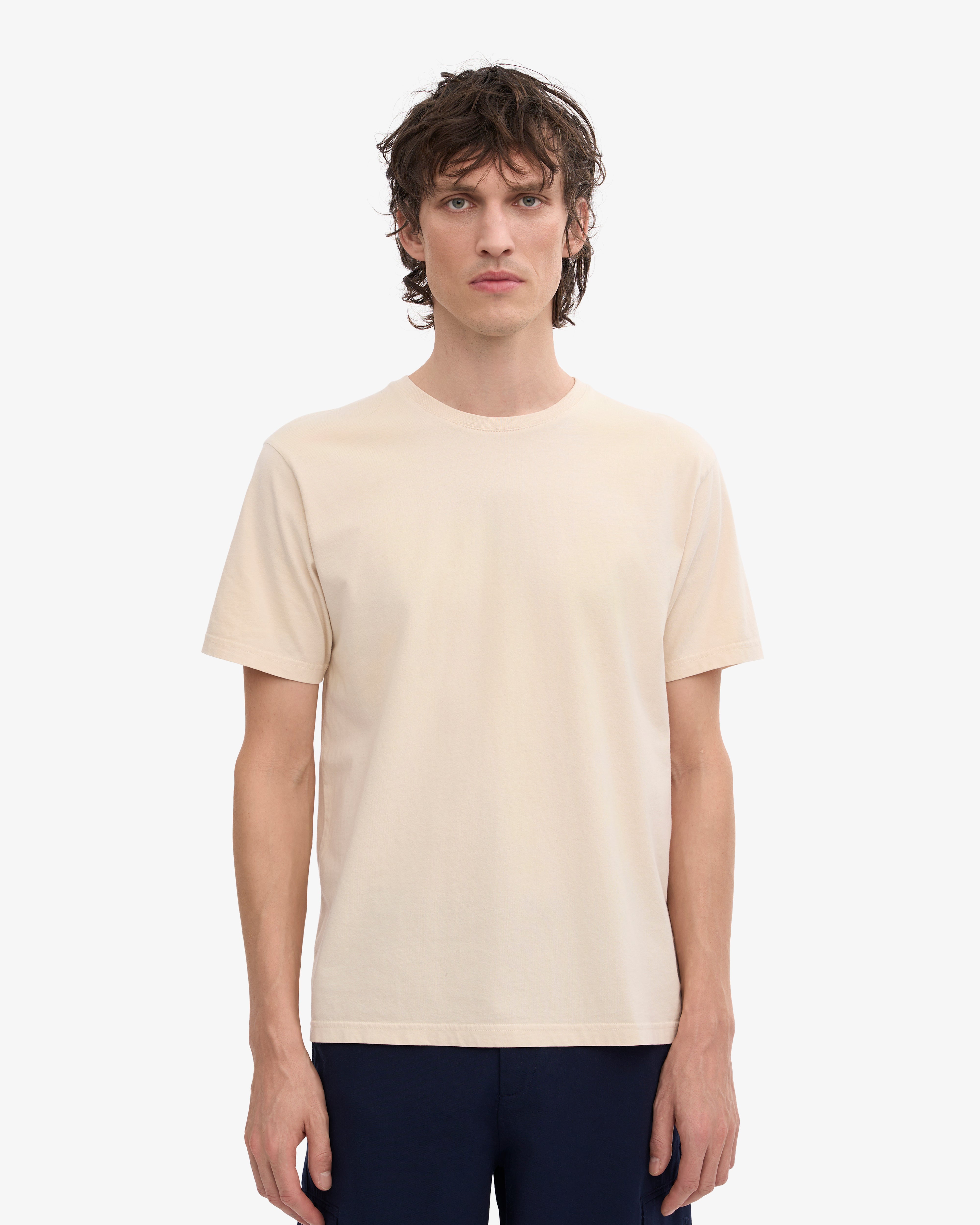 Classic Organic Cotton T-Shirt for Men & Women - Ivory White - Eco-Friendly & Comfortable Casual Wear for Everyday Outfits
