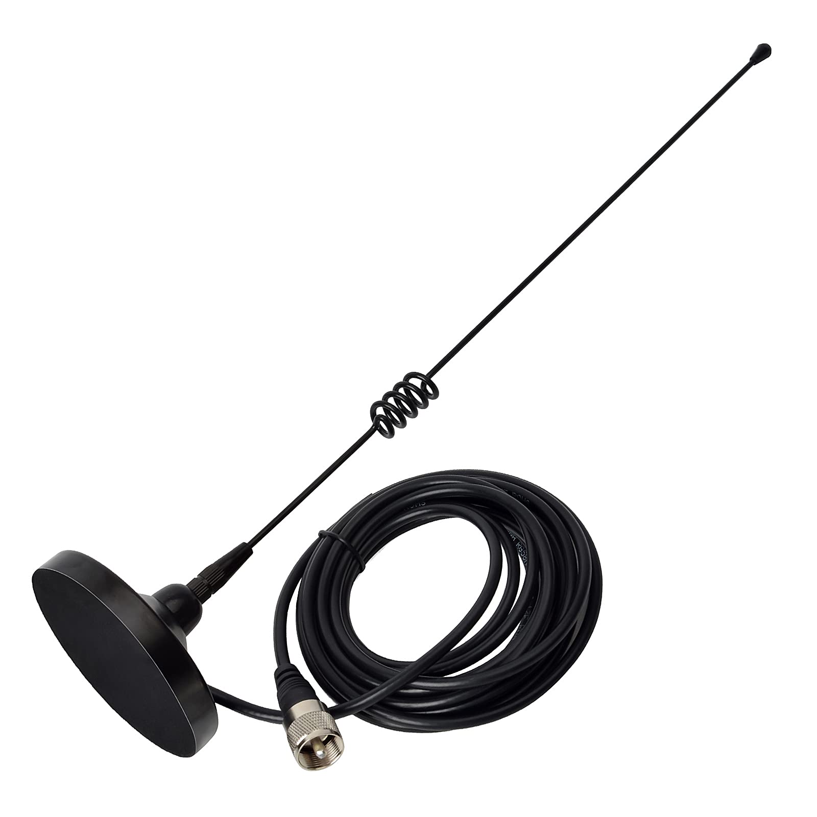 UAYESOK Dual Band Magnetic Mount Mobile Antenna 2m/70cm VHF/UHF Heavy Duty Magnet Base with PL-259 Plug for Car, SUV, Truck - Ham Radio, Scanner & Repeater System - Perfect for Off-Road Adventures & Emergency Communications