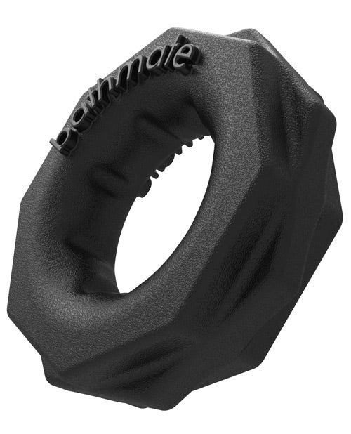Bathmate Spartan Power Ring Cock Ring for Men - Black Silicone Penis Ring for Enhanced Performance & Pleasure - Perfect for Couples & Solo Play