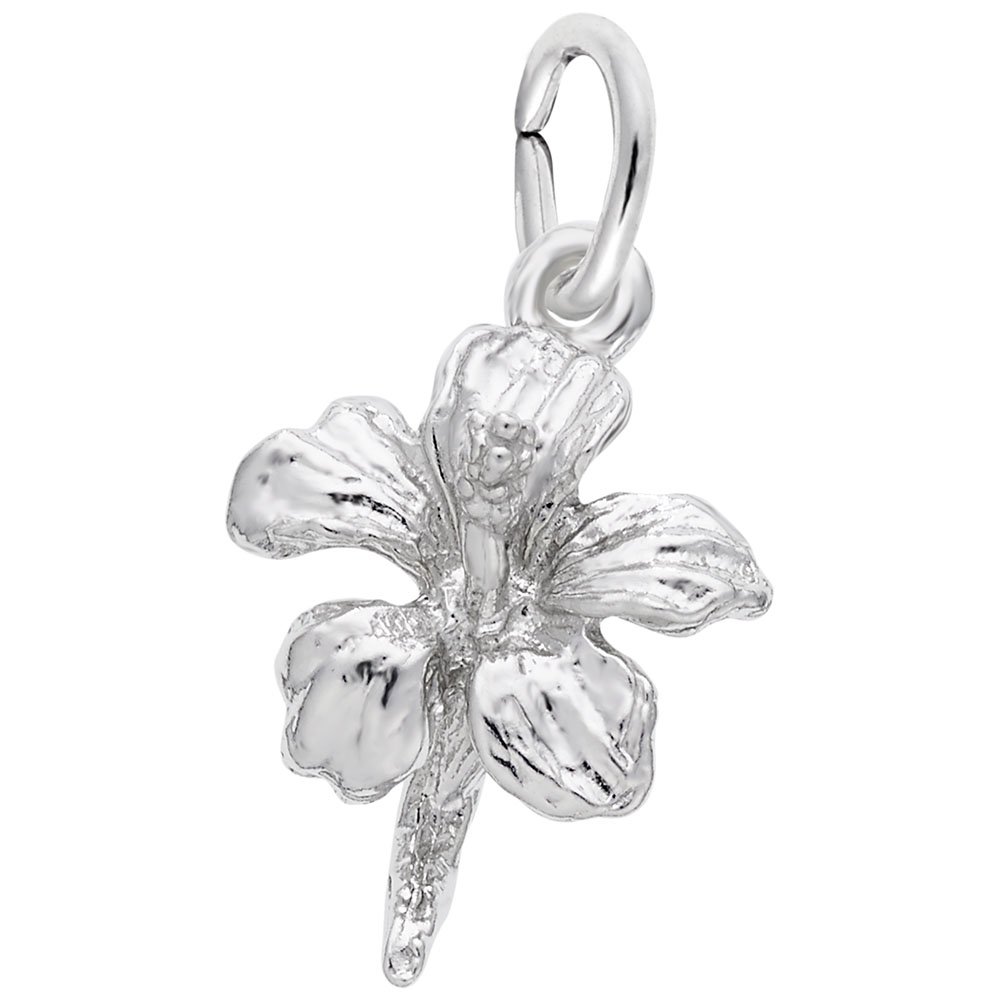 Hibiscus Charm for Jewelry Making - Handmade Floral Pendant for Bracelets, Necklaces & DIY Crafting - Perfect for Beach, Boho & Summer Fashion Accessories