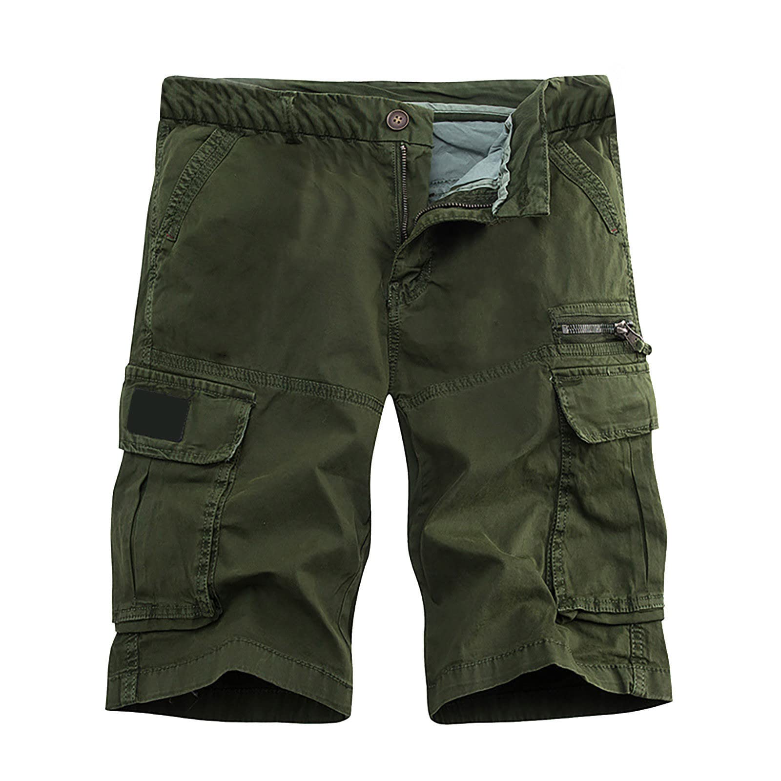 **LindoMaker Men's 7 Inch Inseam Bermuda Shorts - Breathable Athletic & Tactical Hiking Shorts for Outdoor, Gym, and Casual Wear**