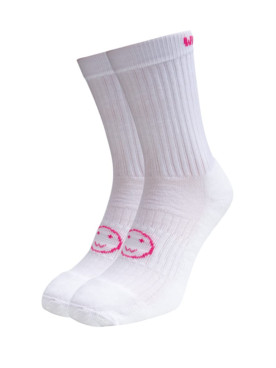 WackySox Calf Length Athletic Socks for Men & Women - Breathable Performance Socks for Walking, Running, Football, Hockey & Sports | Perfect for Workouts, Gym & Outdoor Activities