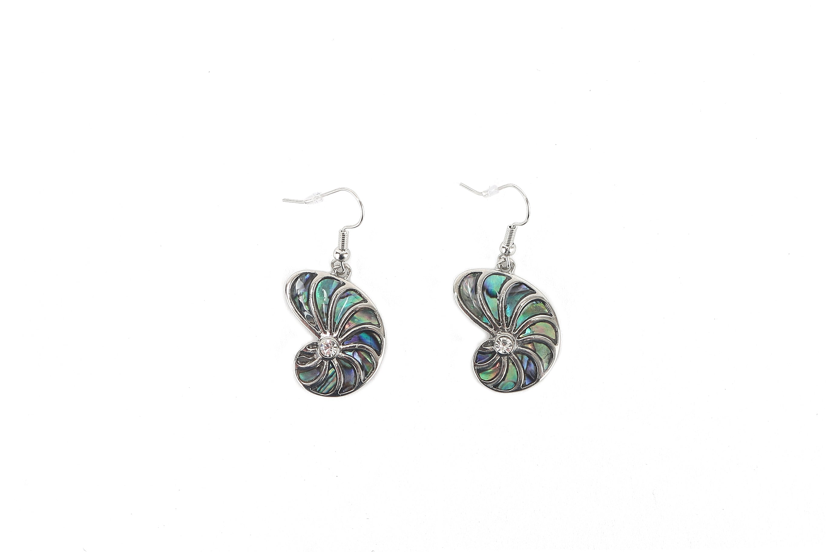Makamae Silver Shell Earrings for Women - Handmade Boho Beach Jewelry for Summer, Parties & Gift Giving