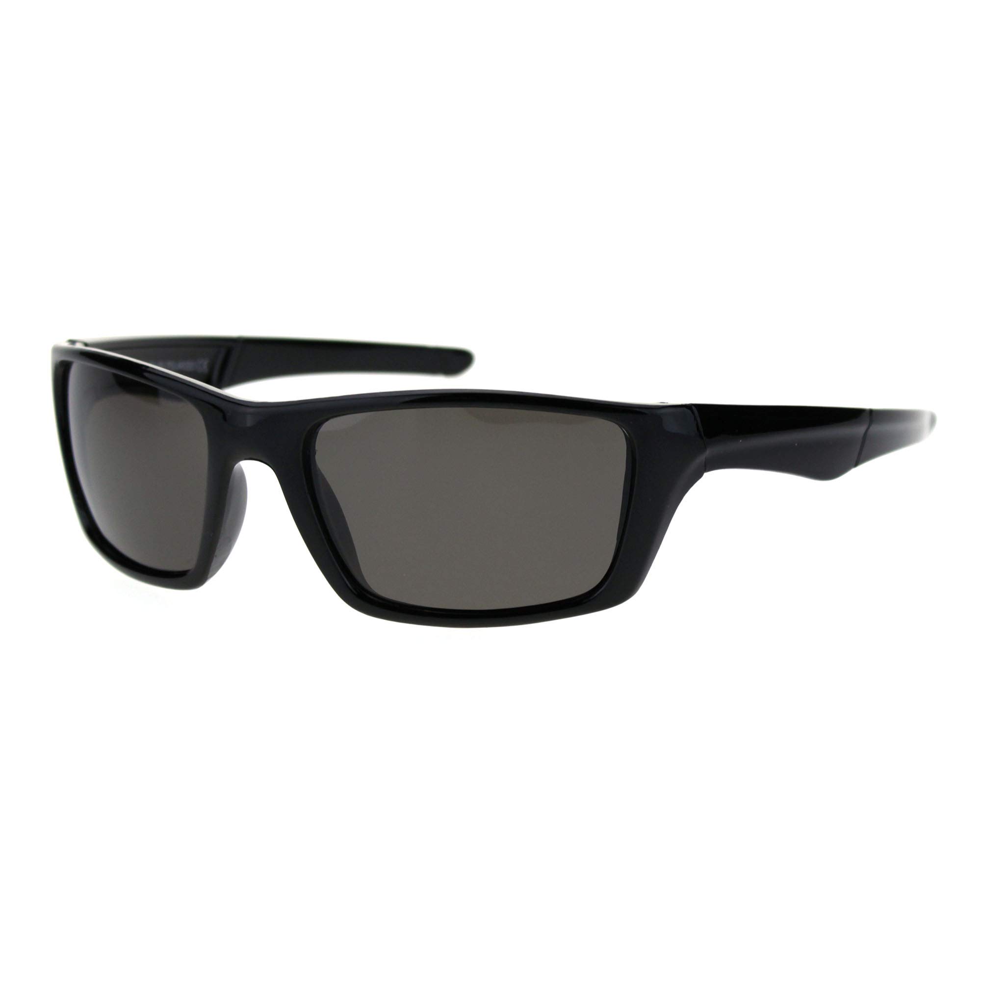 PASTL Men's Polarized Sunglasses - Rectangular Wrap-Around Frame, UV Protection, Lightweight & Durable - Perfect for Driving, Outdoor Sports & Travel