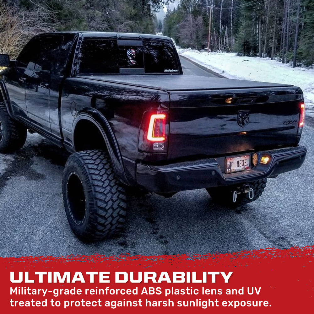 GMC Sierra 2007-2013 Single Wheel Truck LED Tail Lights - Ultra Bright OLED DRL Running Lights with Multiple Lens Design for Enhanced Visibility & Safety (Perfect for Night Driving & Off-Road Adventures)