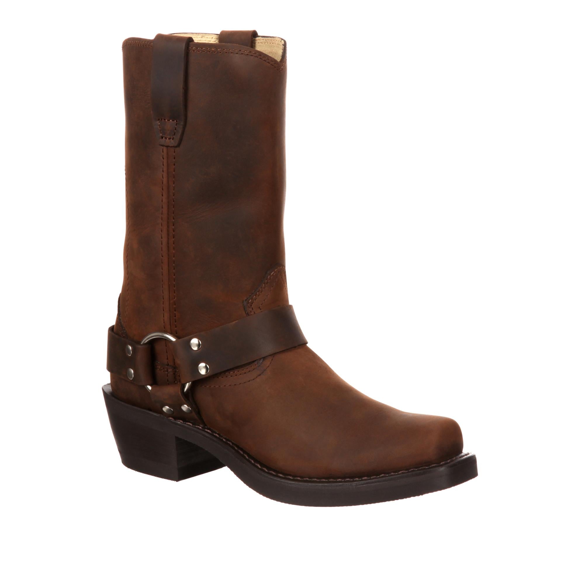Durango Men's Harness Boots - Size 11, Brown EE Width, Western Work & Motorcycle Riding Boots for Men