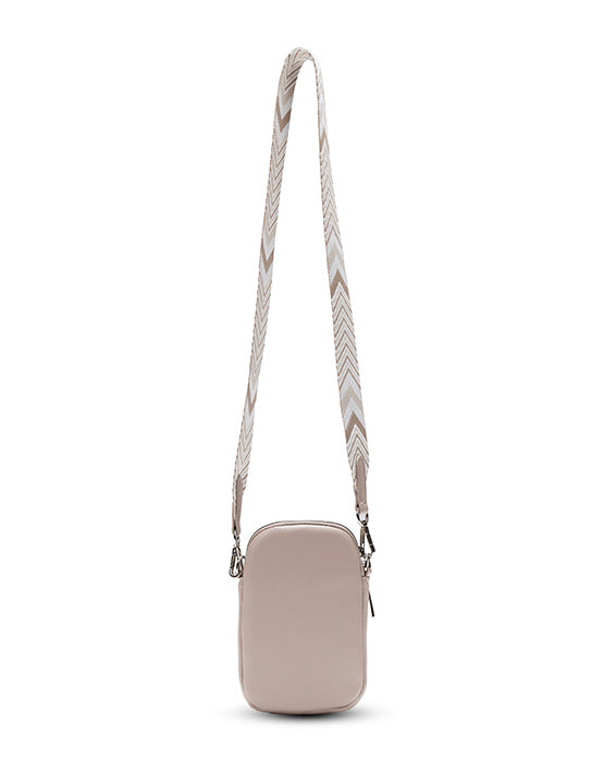 Tosca TH054 Mini Utility Phone Bag in Natural - Stylish Crossbody Pouch for Everyday Essentials, Travel & Outdoors
