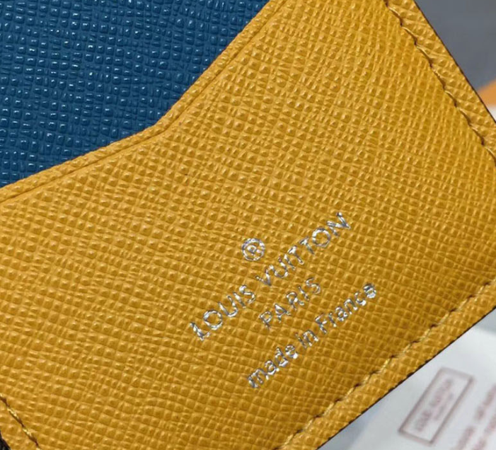 LV Pocket Organizer Wallet for Men | Genuine Epi Leather Credit Card Holder | Slim RFID Blocking Bifold Wallet for Business & Travel