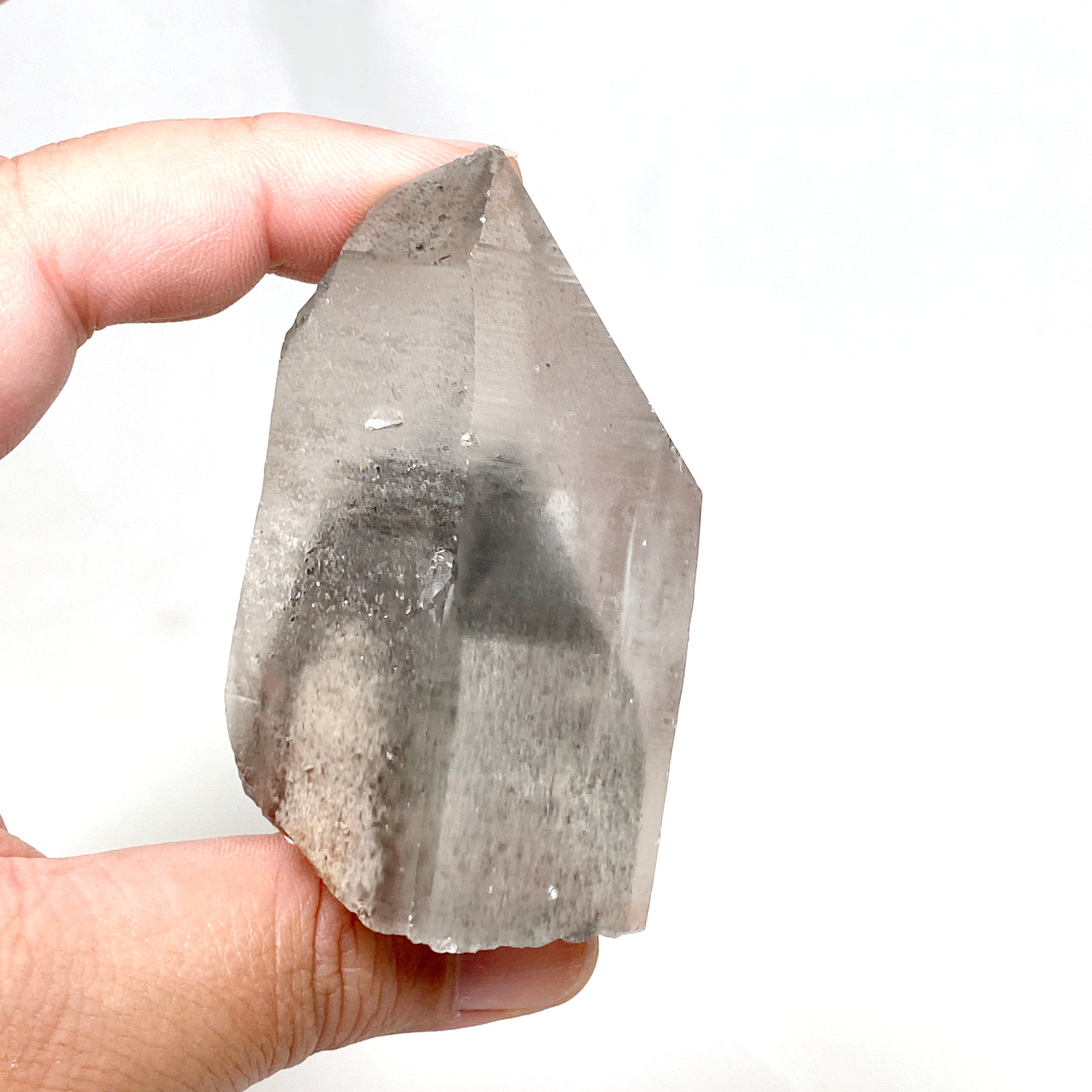 Lemurian Seed Crystal Black Phantom - 146g 70x45mm LSQ 09 - Healing Stone for Meditation, Energy Work & Spiritual Growth