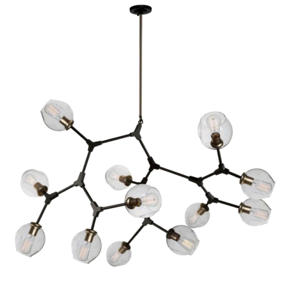 Danyon Elegant Crystal Chandelier - Modern Ceiling Light Fixture for Dining Room, Living Room & Bedroom | Energy Efficient LED Lighting for Home Decor