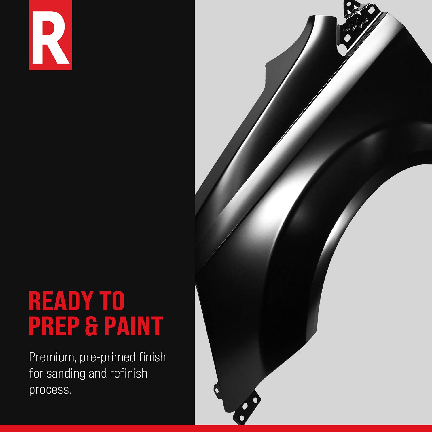 Evan Fischer Front Driver Side Fender Replacement for 1987-1995 Jeep Wrangler YJ | CH1240126 | Perfect for Off-Roading & Restoration Projects