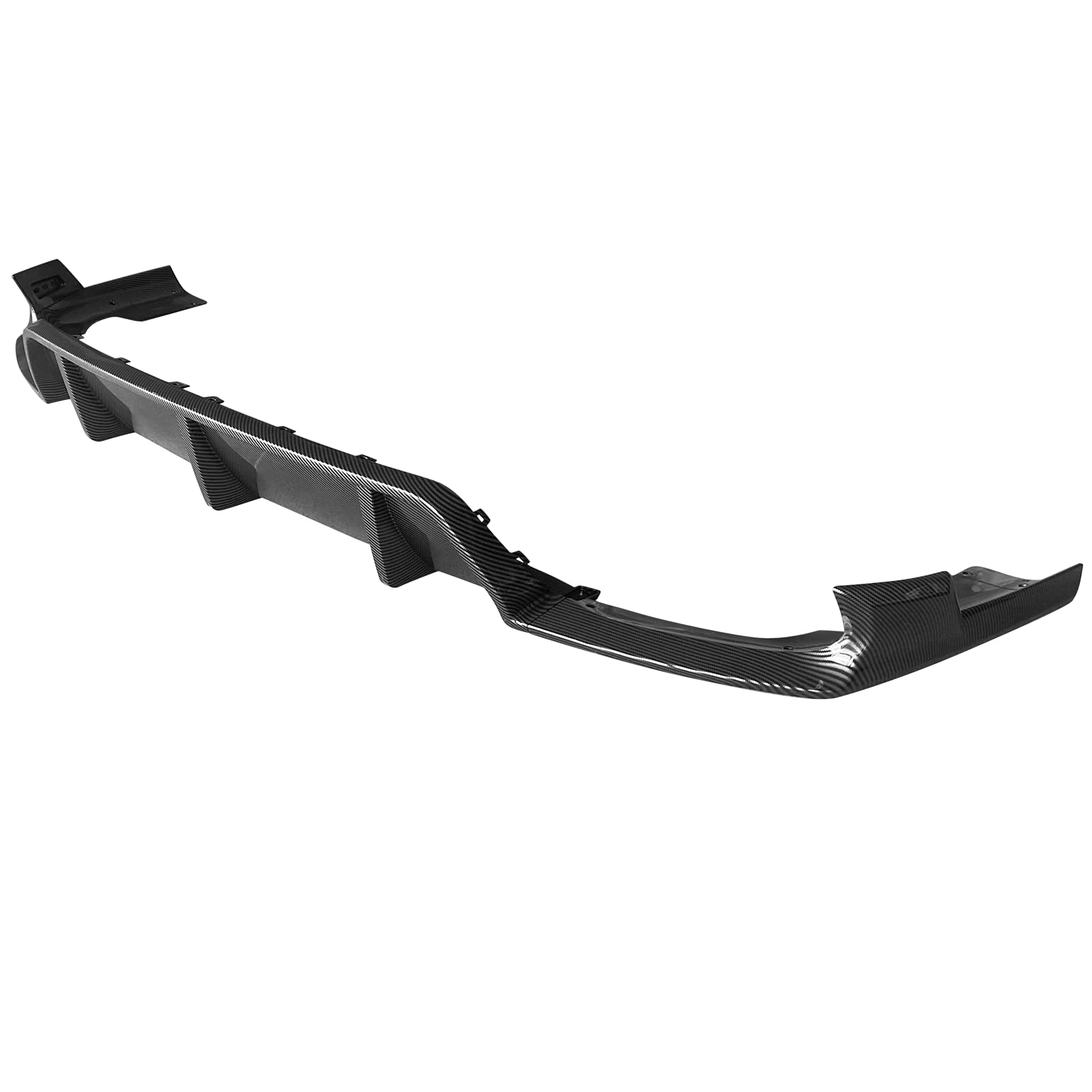 IKON MOTORSPORTS Rear Diffuser for 2020-2024 BMW X6 G06 M Sport - Carbon Fiber Style PP Bumper Lip Body Kit | Perfect for Performance Upgrade & Custom Styling