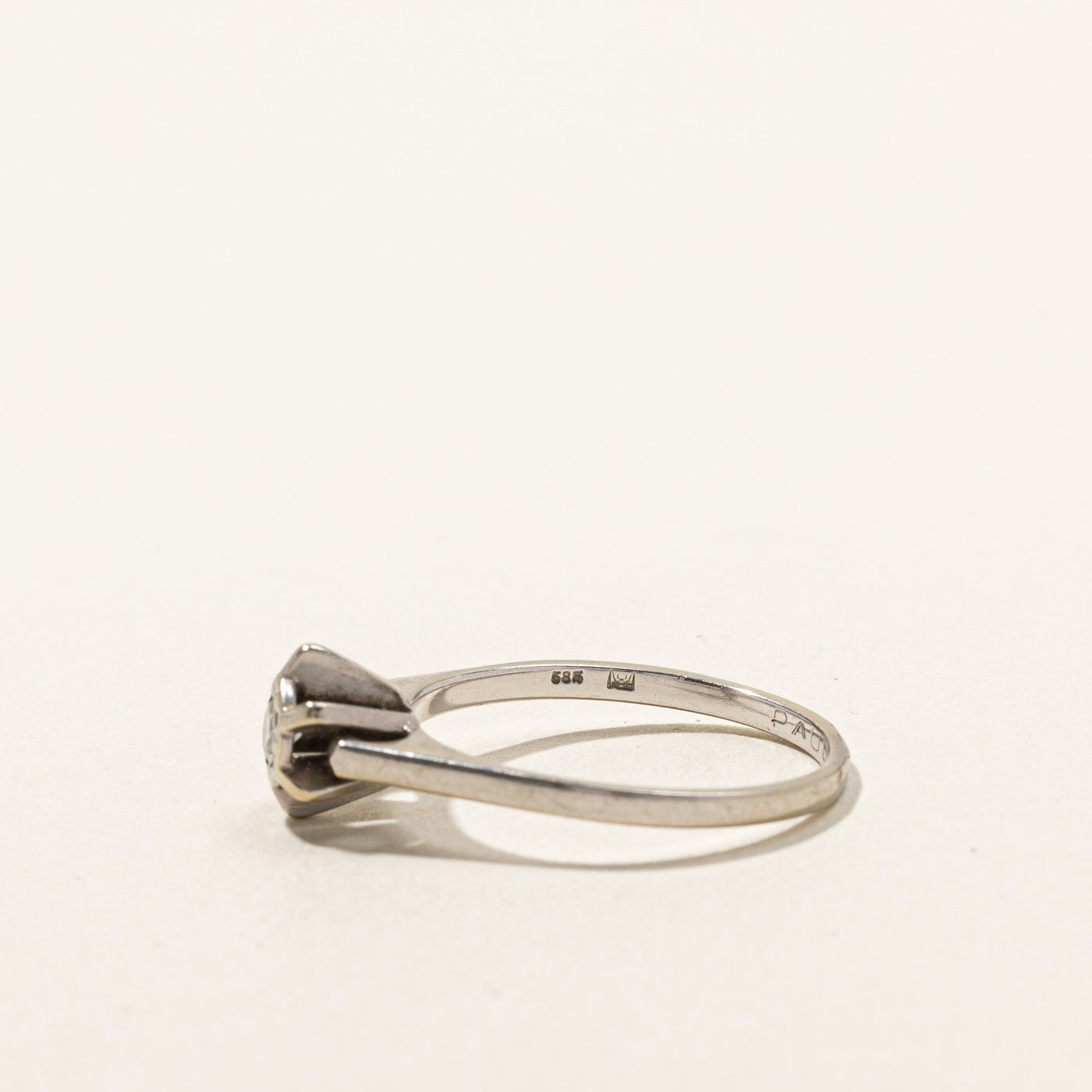 0.09ct Diamond Claw Set Ring - Size 7.25 - Elegant Wedding Band & Anniversary Gift for Women - Perfect for Engagement, Proposal & Special Occasions