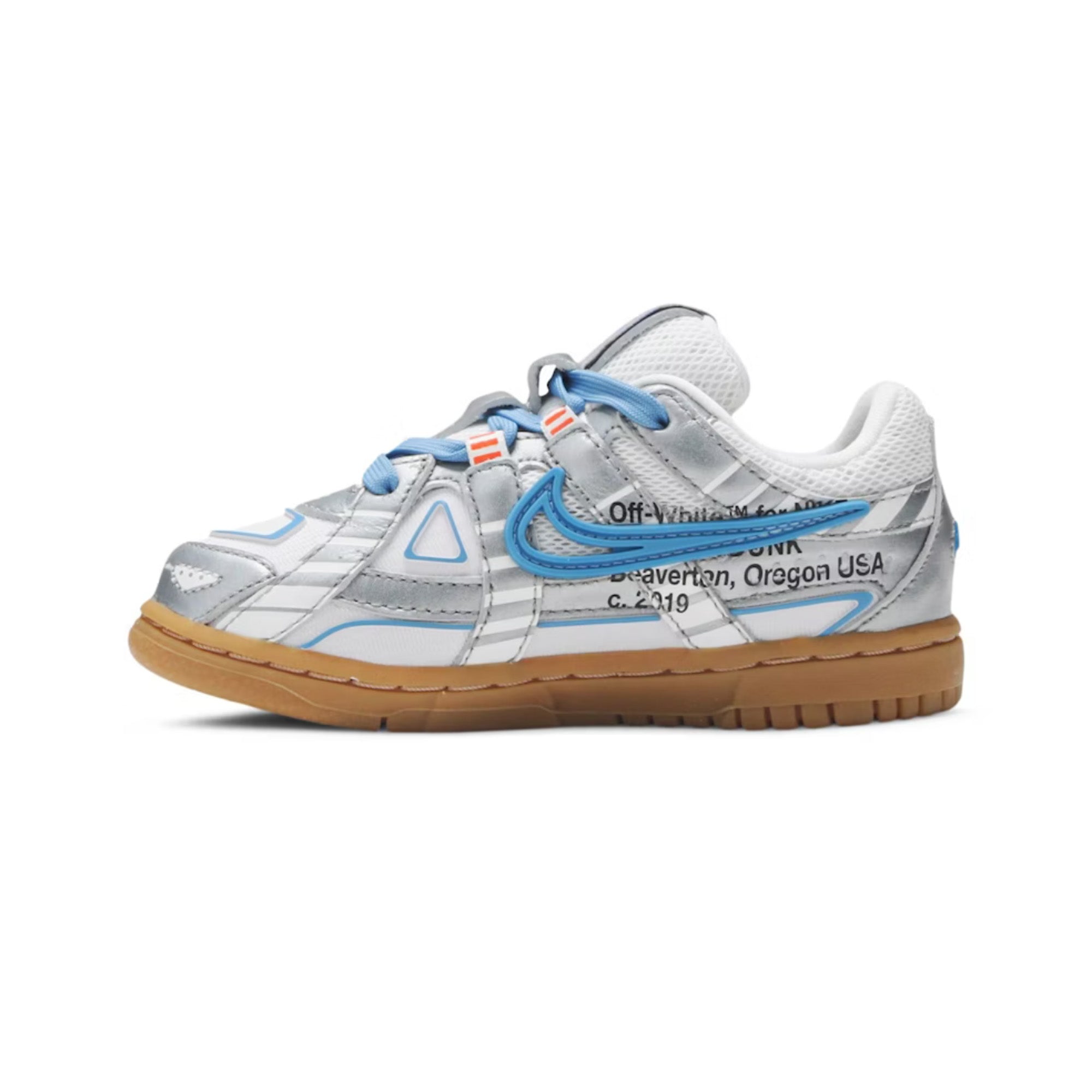 Original Title: Air Rubber Dunk x Off White 'UNC' TD   Optimized Title: Nike Air Rubber Dunk x Off-White UNC Sneakers for Men - Stylish & Comfortable Basketball Shoes for Casual Wear, Street Fashion & Sports