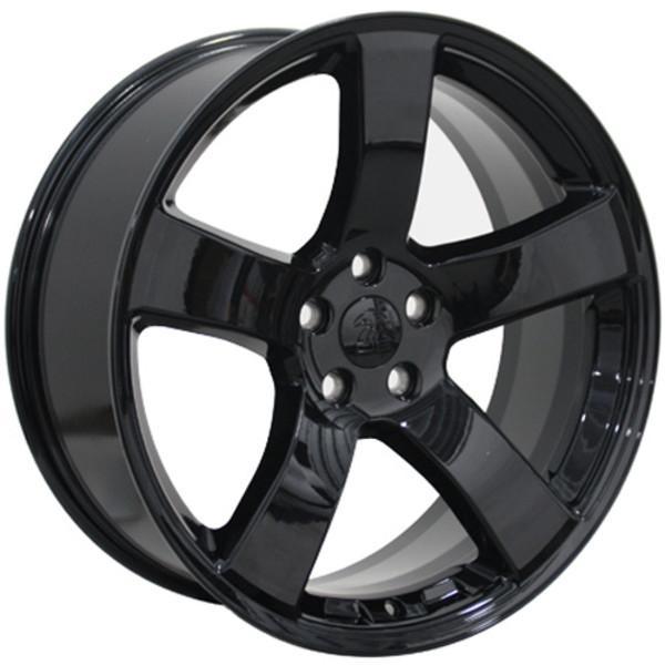 20 Inch Black Replacement Wheel for Dodge Challenger 2009-2017 | OEM Style Rim 9472108 | Perfect for Performance Upgrades & Custom Car Builds