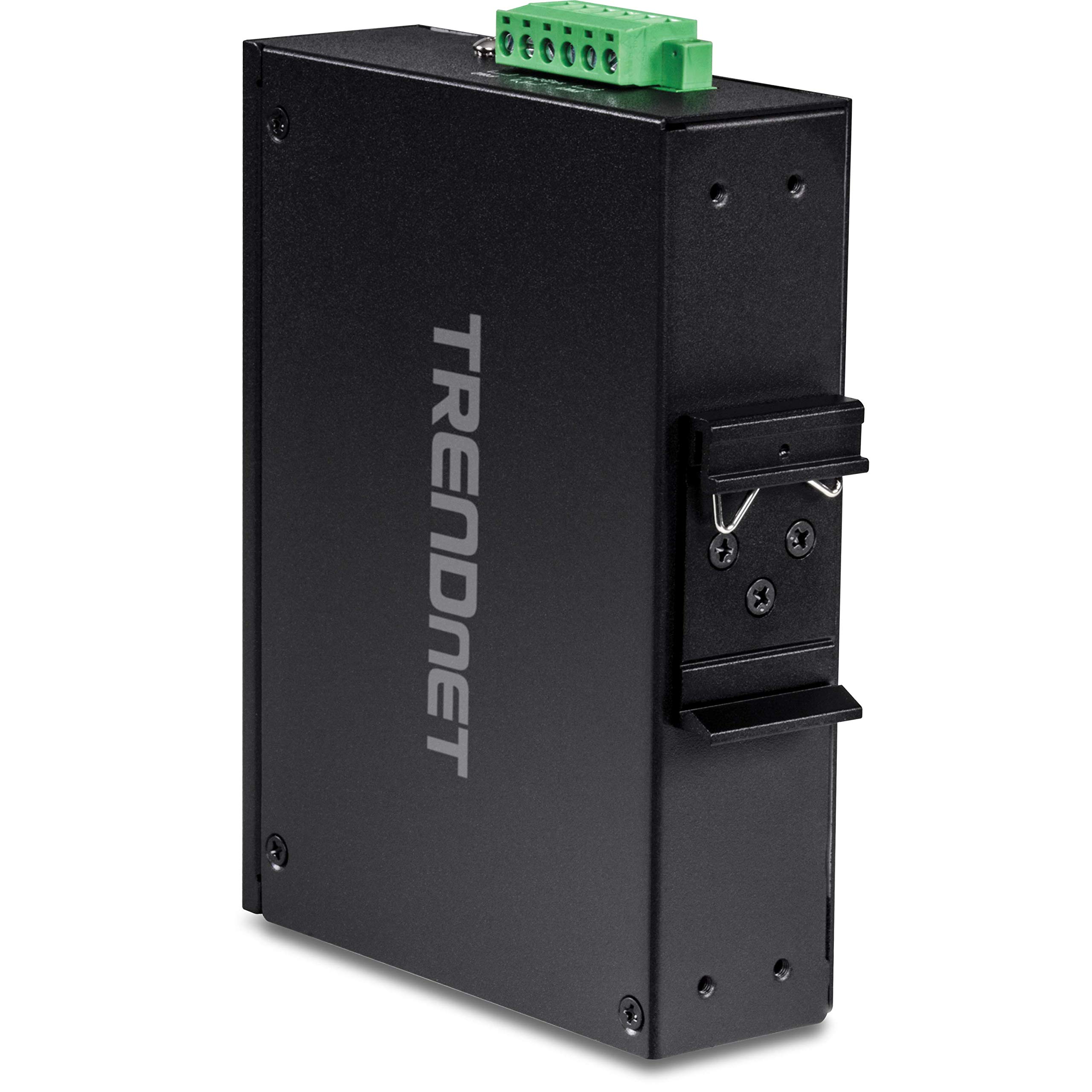 TRENDnet TI-PE80 8-Port Industrial Fast Ethernet PoE+ DIN-Rail Switch - 200W Power Budget, 1.6Gbps Capacity, IP30 Rated for Harsh Environments - Ideal for Factory Automation, Security Systems & Industrial IoT Networks