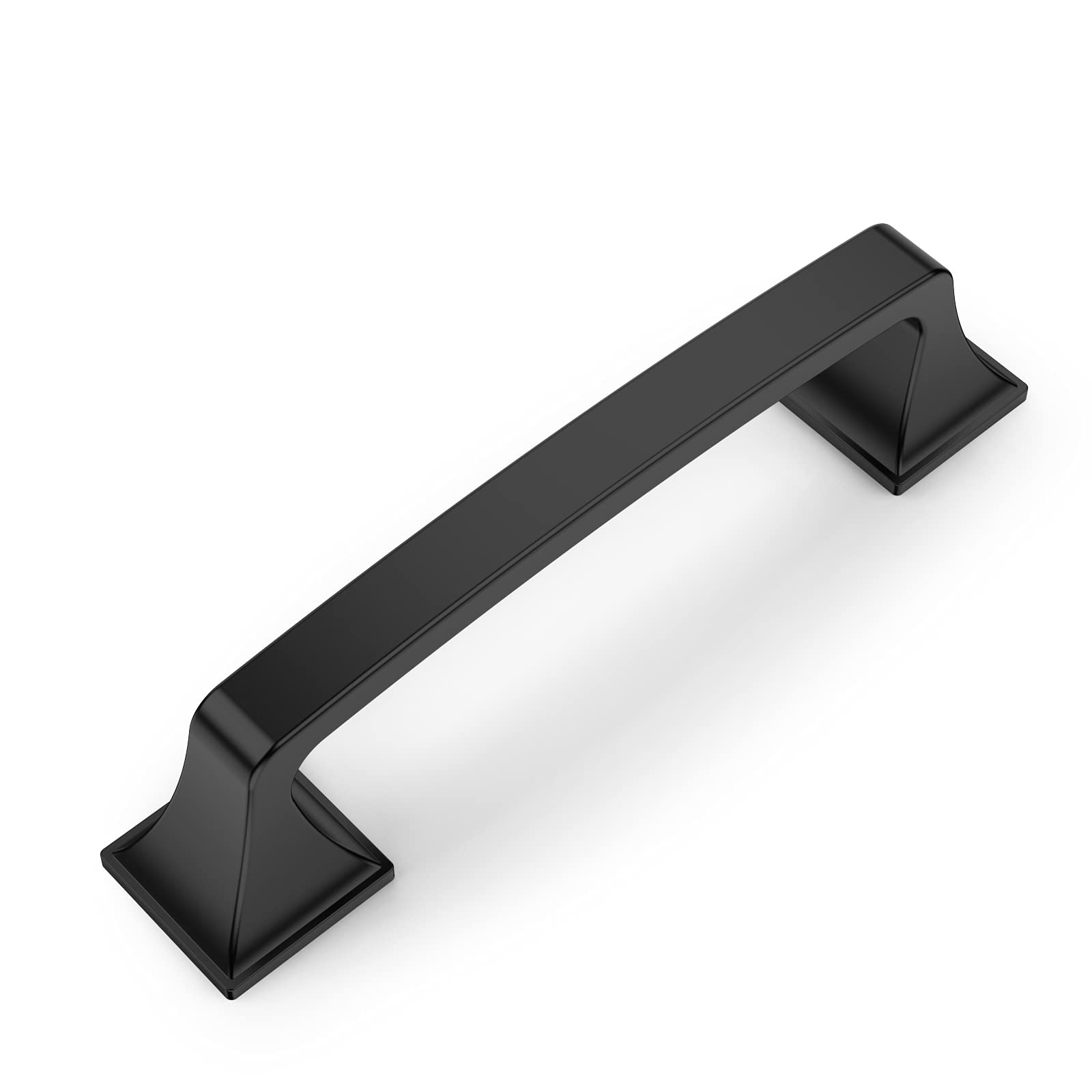 Amerdeco 10 Pack Matte Black 3-3/4 Inch (96mm) Center to Center Cabinet Pulls - Modern Kitchen Cabinet Handles & Drawer Pulls for Home, Office, and RV Cabinetry - Durable Hardware for Cabinets, Cupboards, and Furniture