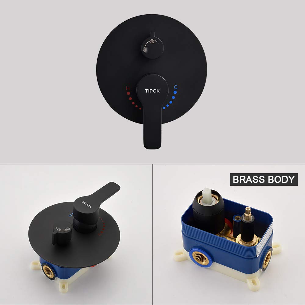 TIPOK Black Shower System - 12