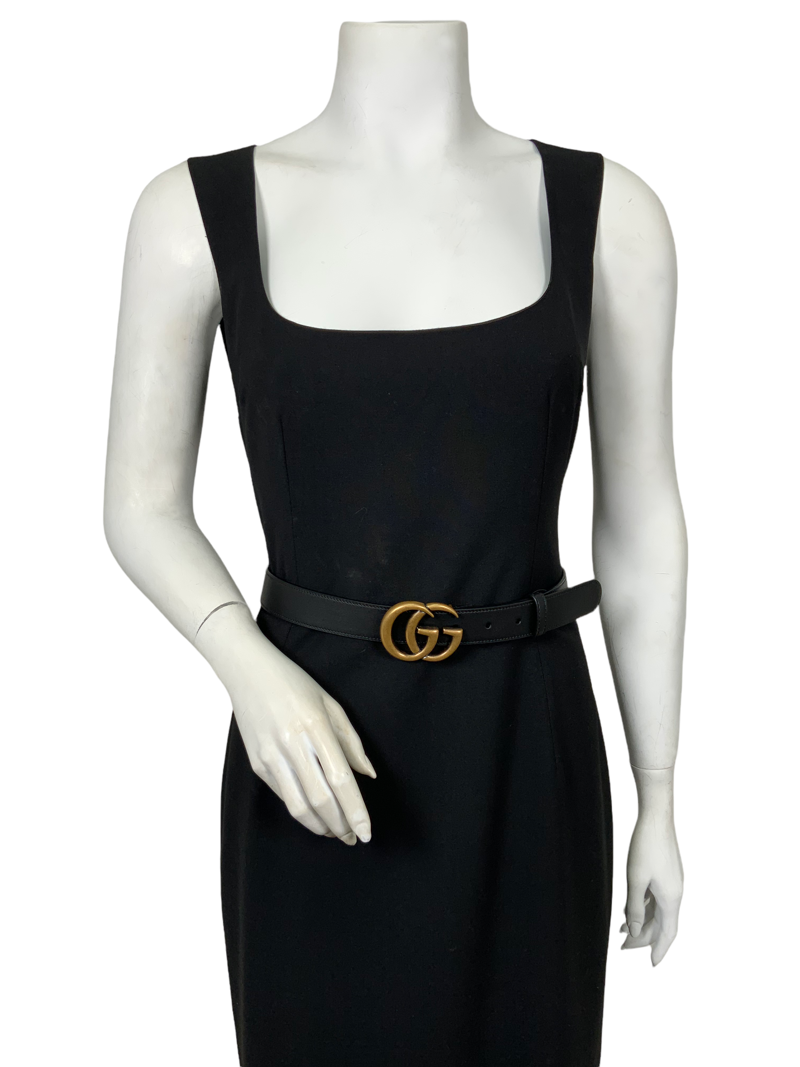 Authentic GUCCI GG Marmont Leather Belt - Size 80 (32