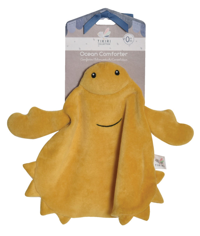 Organic Cotton Comforter Set - Tikiri Ocean Crab Design, Soft & Breathable Bedding for All Seasons | Perfect for Kids' Rooms, Beach Houses & Coastal Themed Decor