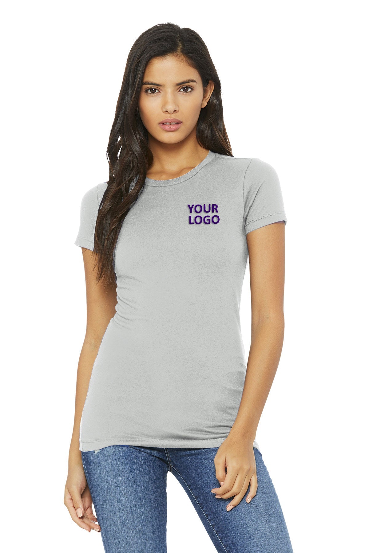 Bella Canvas Women's Favorite T-Shirt - Soft & Comfortable Short Sleeve Tee for Casual Wear, Workout, and Everyday Outfits - Silver