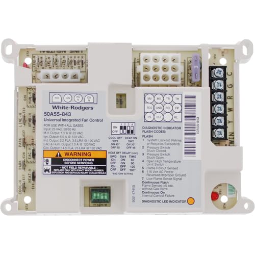 Trane White Rodgers Upgraded Furnace Control Board - Replacement for Trane 50A50-474 (1 Count) | HVAC System Repair Part for Home Heating & Cooling Maintenance