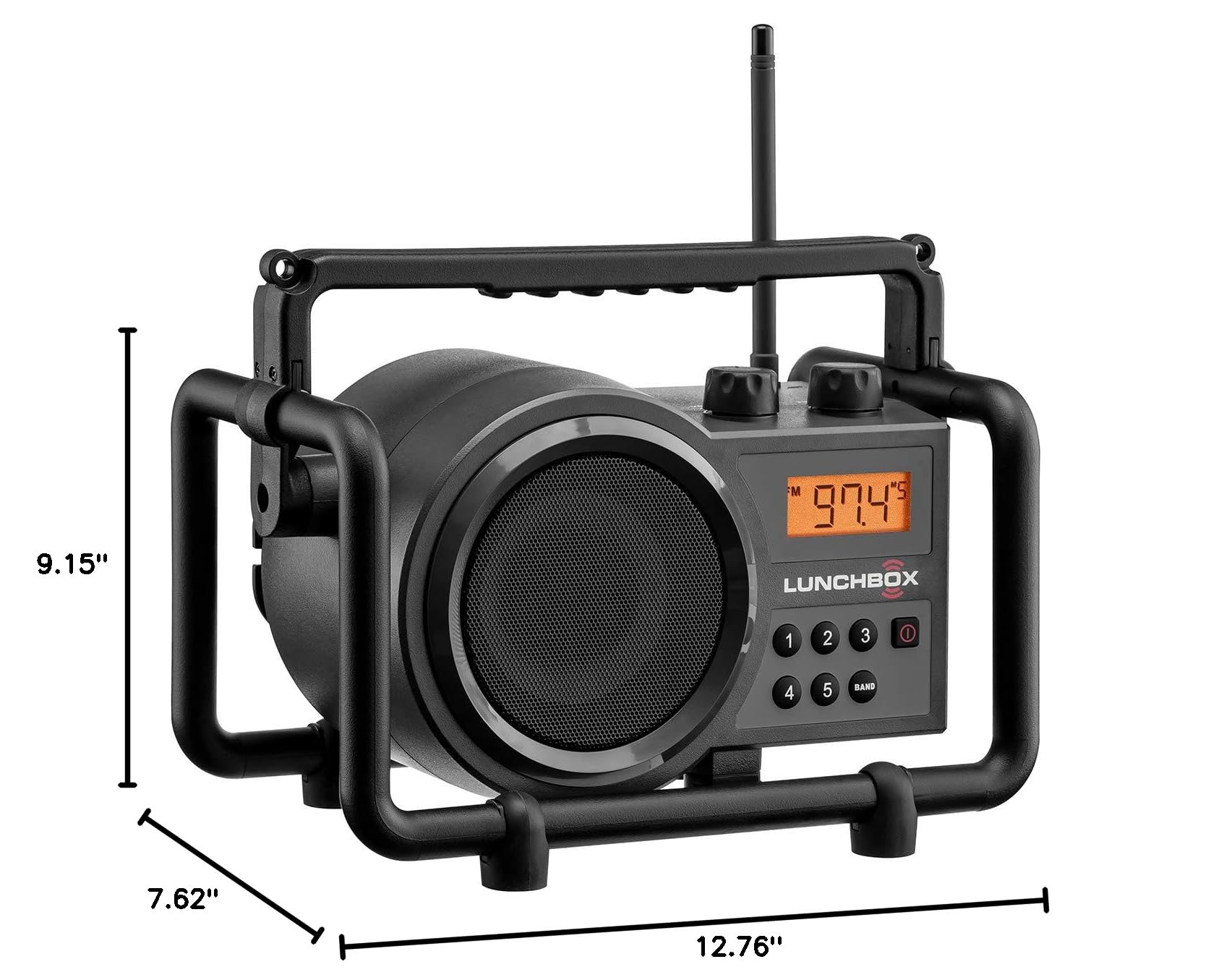 SANGEAN SG-102 Compact AM/FM Ultra Rugged Radio Receiver - Portable Weatherproof Outdoor Radio for Camping, Hiking & Emergency Preparedness