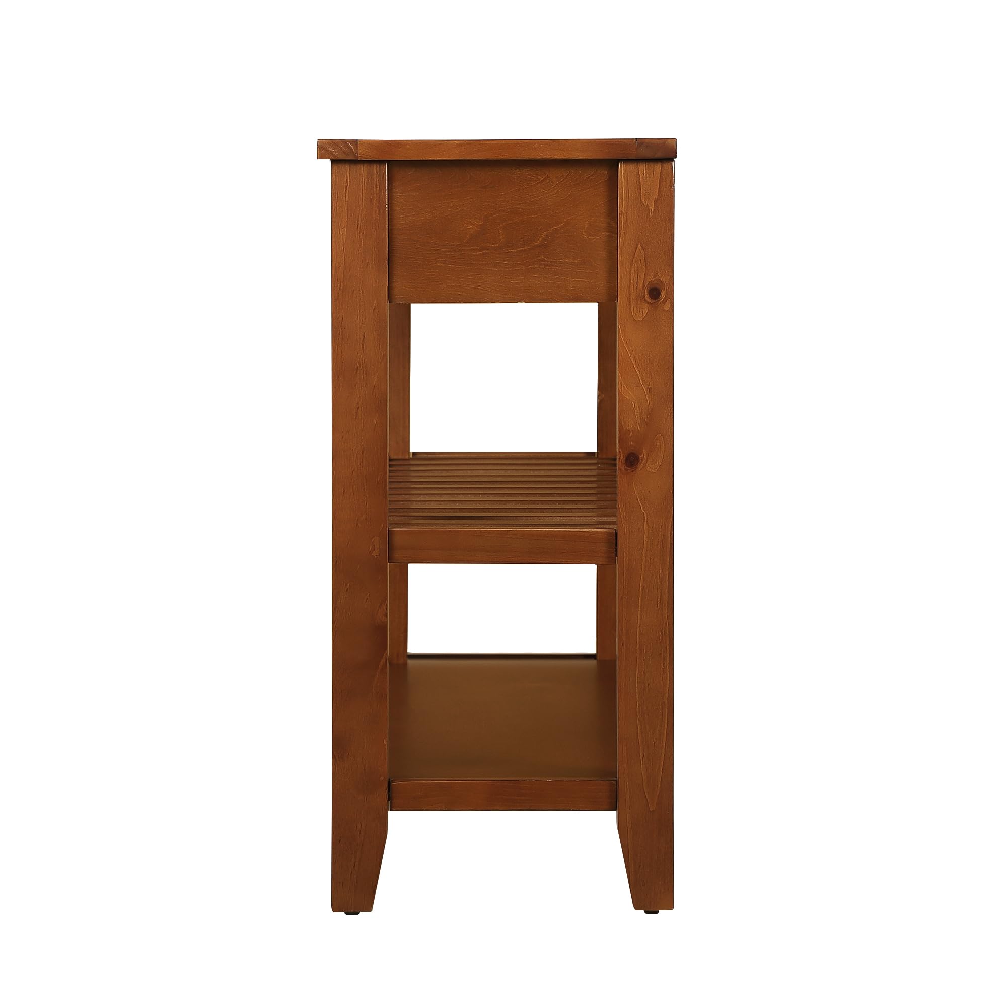 Knocbel Entryway Console Table with 2 Storage Drawers & 2 Shelves - Hallway Sofa Table for Foyer, Living Room, Bedroom - Easy Assembly Brown Wooden Furniture for Home Decor & Organization