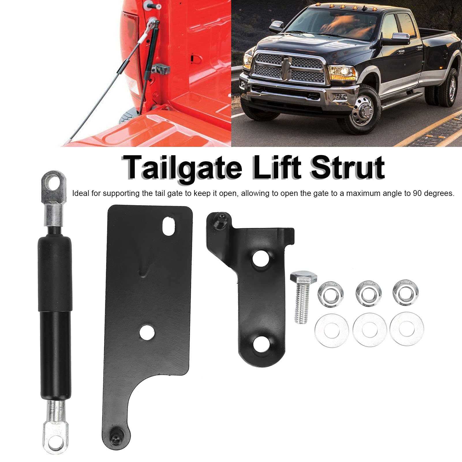 KIMISS Rear Tailgate Damper Slow Down Support Rod - Replacement for Toyota Hilux GUN125/GUN126 Revo 2015-2019 - Heavy Duty Tailgate Shock Strut for Smooth Opening & Closing - Perfect for Truck Accessories & Off-Road Adventures
