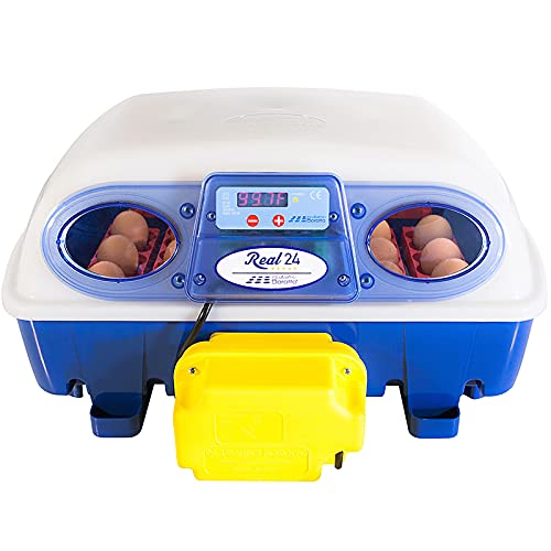 Premier 1 Supplies Borotto Real 24 Automatic Egg Incubator with Humidity Pump - Ideal for Poultry Farming, Hatching Chicken Ducks & Quail Eggs at Home or Farm