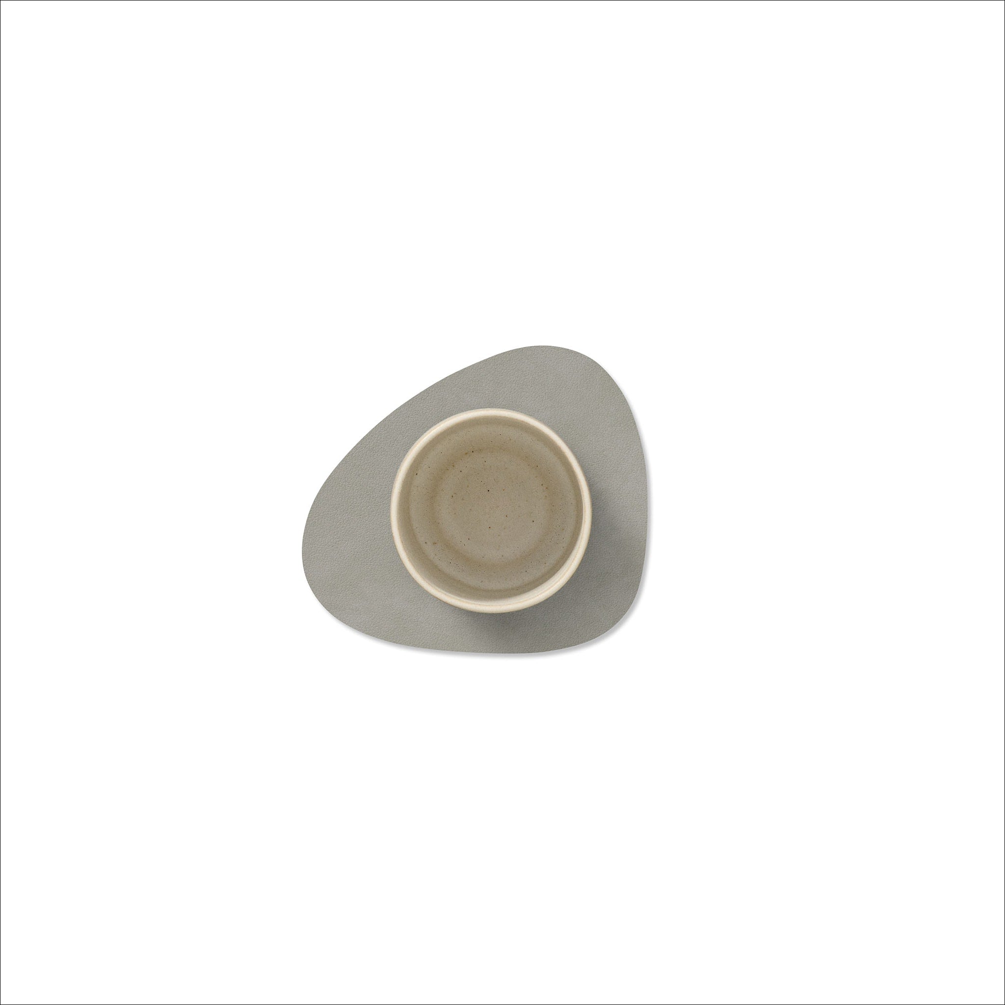 LIND DNA Nupo Curve Coaster Set - Non-Slip, Durable Light Grey Drink Coasters for Coffee Tables, Bars & Home Decor - Perfect for Protecting Furniture from Water Rings & Stains