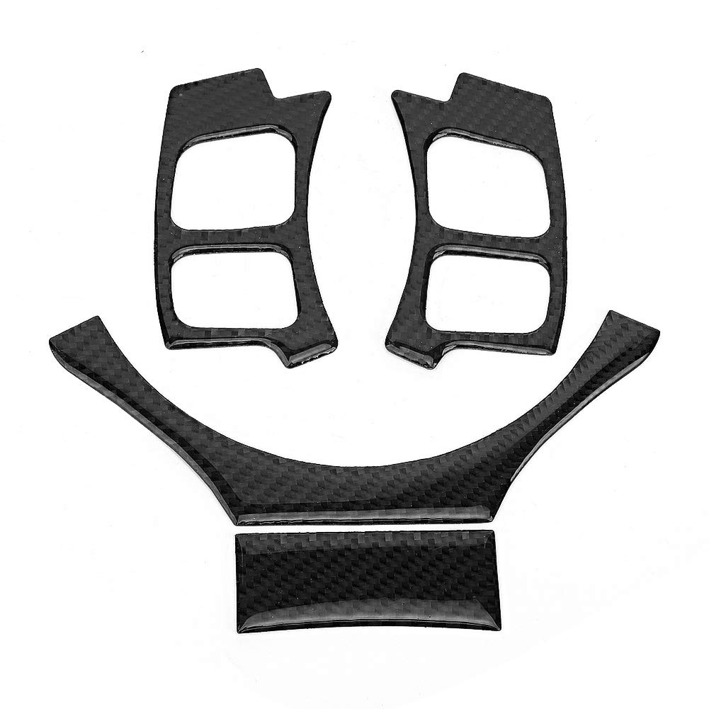 4Pcs Carbon Fiber Steering Wheel Trim Cover for Lexus IS250 IS300 IS350 2014-2018 - Type C - Premium Car Interior Decoration & Upgrade Accessory - Perfect for Daily Driving & Car Shows
