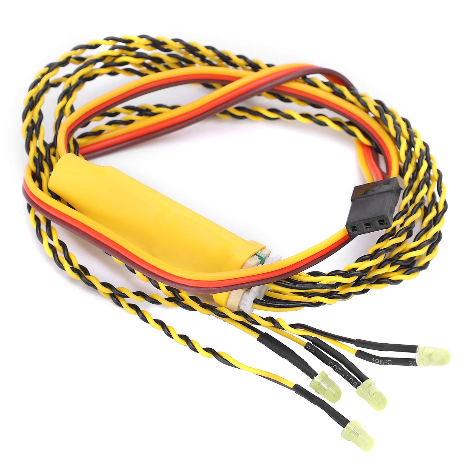 Universal RC Car Turn Signal Lights Kit - LED Linkage Light Set for RC Crawler & Drift Cars - Compatible with Radiolink, Flysky, Futaba - Perfect for Night Racing & Off-Road Adventures