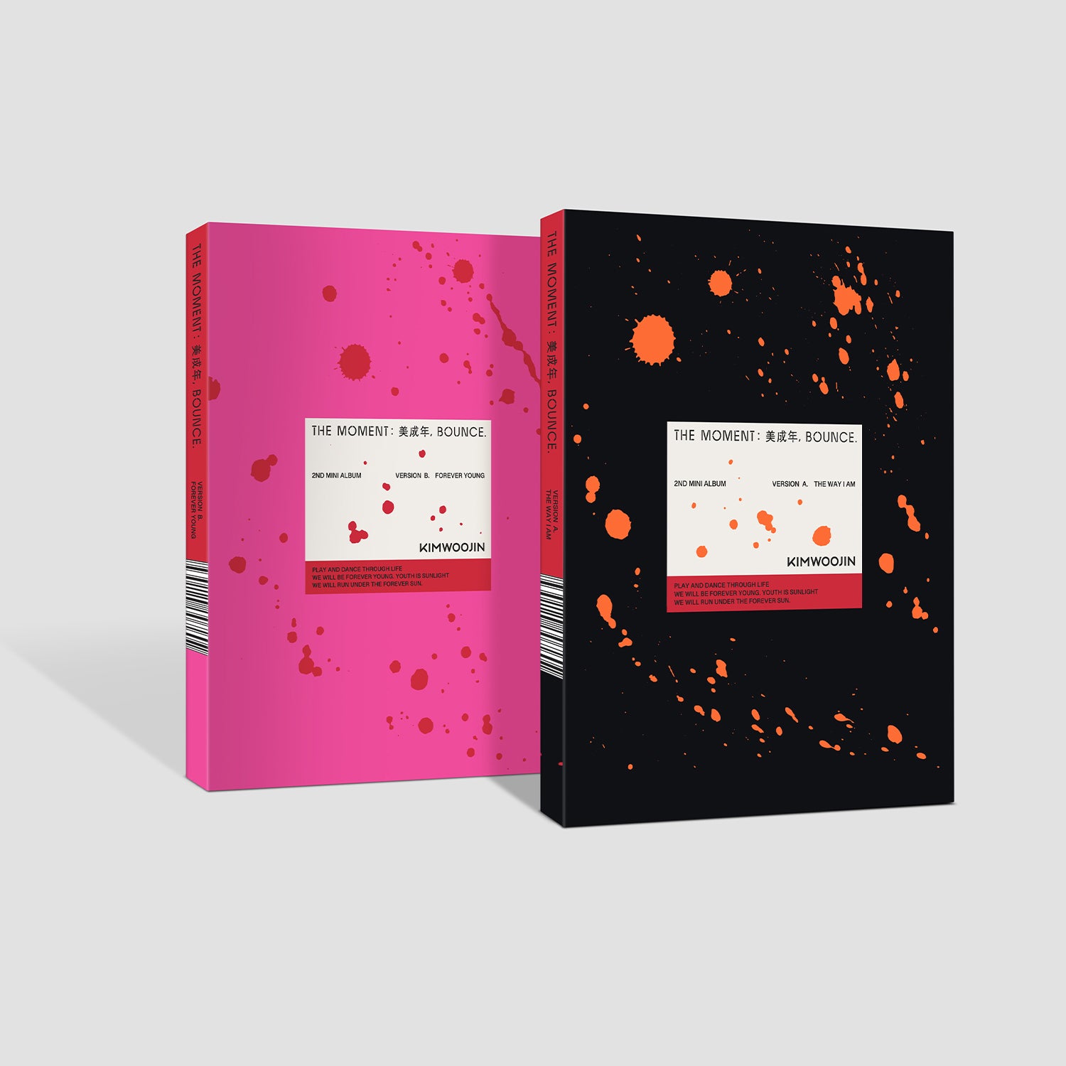 KIM WOOJIN 2ND MINI ALBUM 'THE MOMENT : BOUNCE' - Kpop Music CD for Fans, Collectors & Gift Giving | Perfect for Dance Practice, Car Rides & Kpop Collections