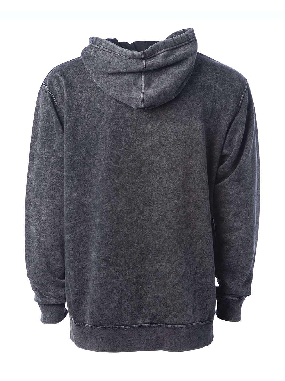 Premium Midweight Mineral Wash Hooded Sweatshirt for Men | PRM4500MW | Size M | Black | Casual Streetwear & Layering Essential