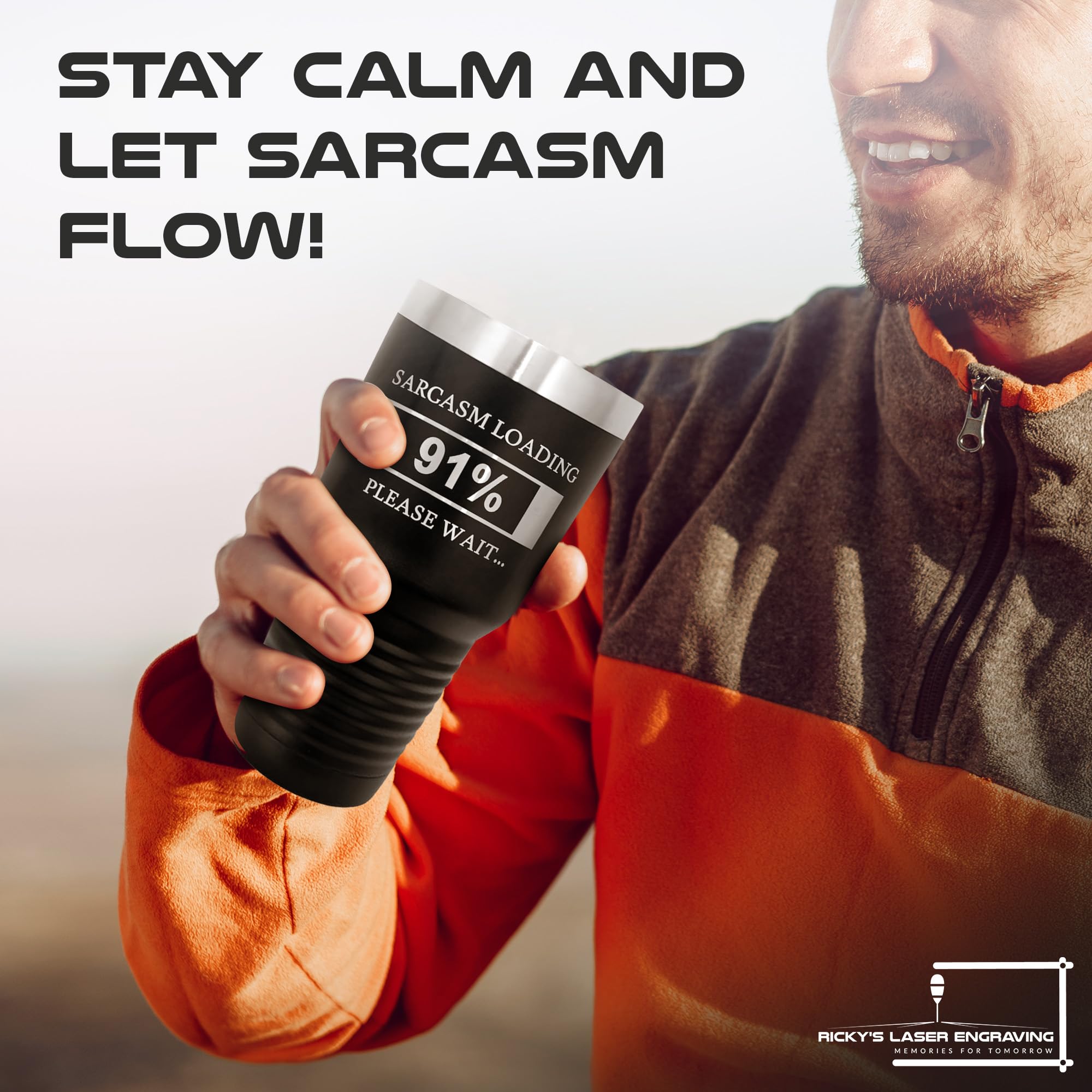 Funny Sarcastic Coffee Mug - 30oz Insulated Travel Tumbler with Straw & Cleaner | Perfect Gag Gift for Men, Women & Coworkers | Birthday & Christmas Present Idea | Great for Office, Commute & Daily Use