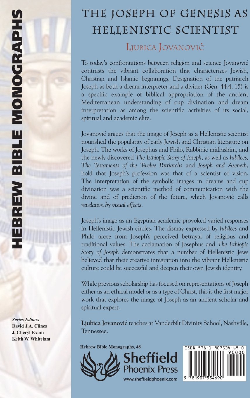 The Joseph of Genesis as Hellenistic Scientist - Hebrew Bible Monographs | Biblical Studies Book for Scholars & Researchers | Perfect for Academic Research & Theology Studies