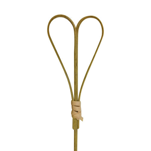 BarConic® 100-Pack Heart-Shaped Bamboo Cocktail Picks - Eco-Friendly Drink Stirrers for Parties, Weddings & Home Bars - Perfect for Cocktails, Appetizers & Charcuterie Boards