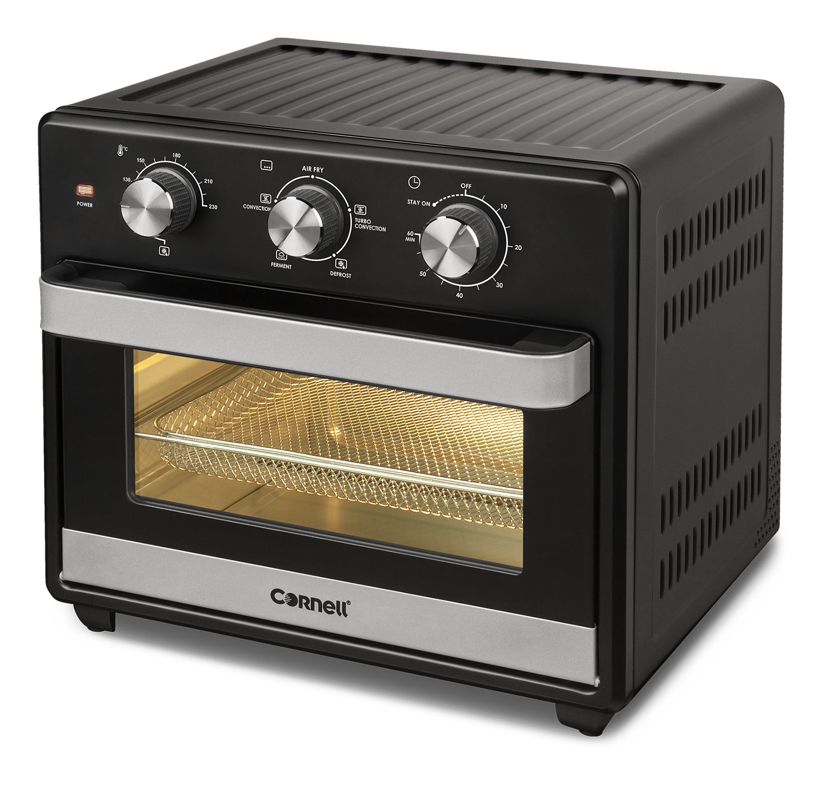CAFE25L 25L Air Fryer Oven - Large Capacity Digital Air Fryer Toaster Oven Combo with 8-in-1 Functions for Healthy Cooking, Baking, Roasting - Perfect for Family Meals, Parties & Quick Snacks